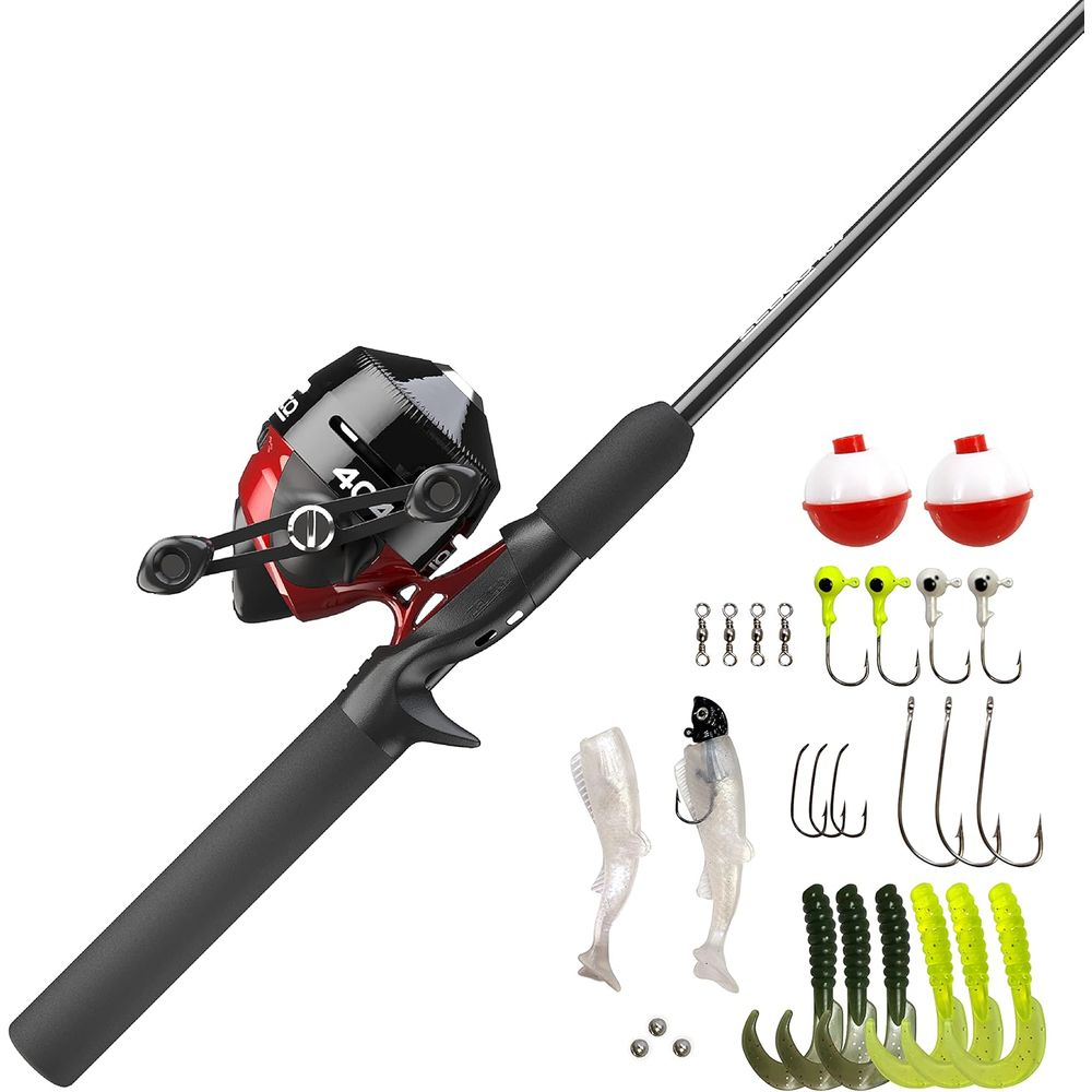 5'6 Two-Piece Fiberglass Spinc - مراجعة Spincast Reel وسعره
