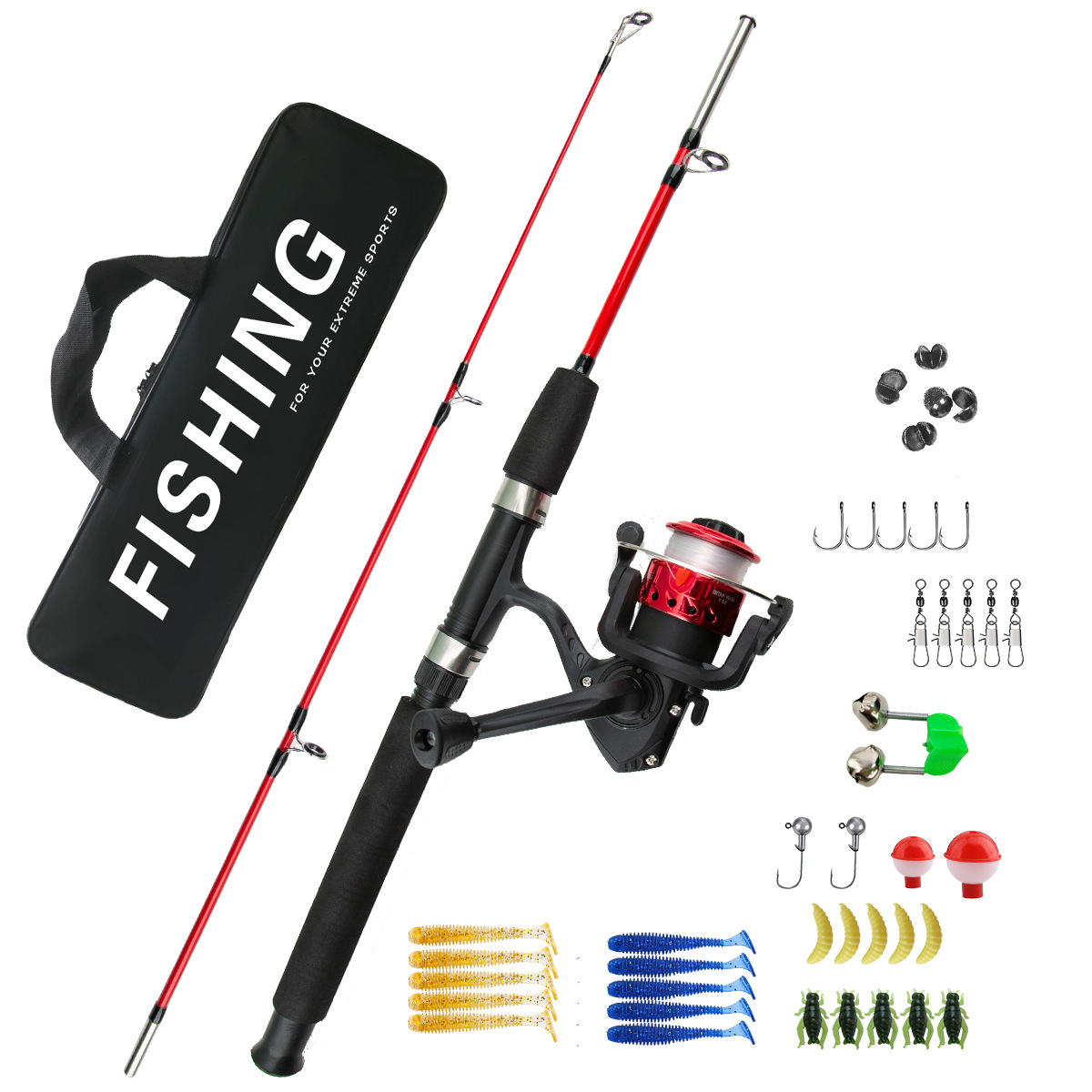 2 Sections Ice Fishing Rod Com - مراجعة Ice Fishing Reel وسعره