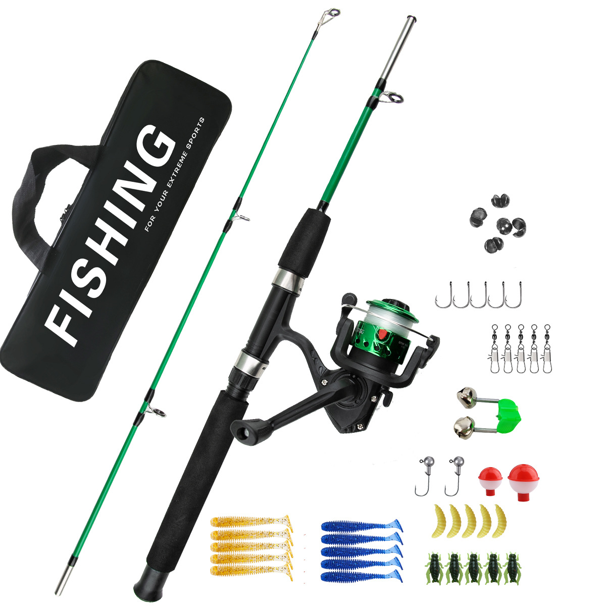 2 Sections Ice Fishing Rod Com - مراجعة Ice Fishing Reel وسعره