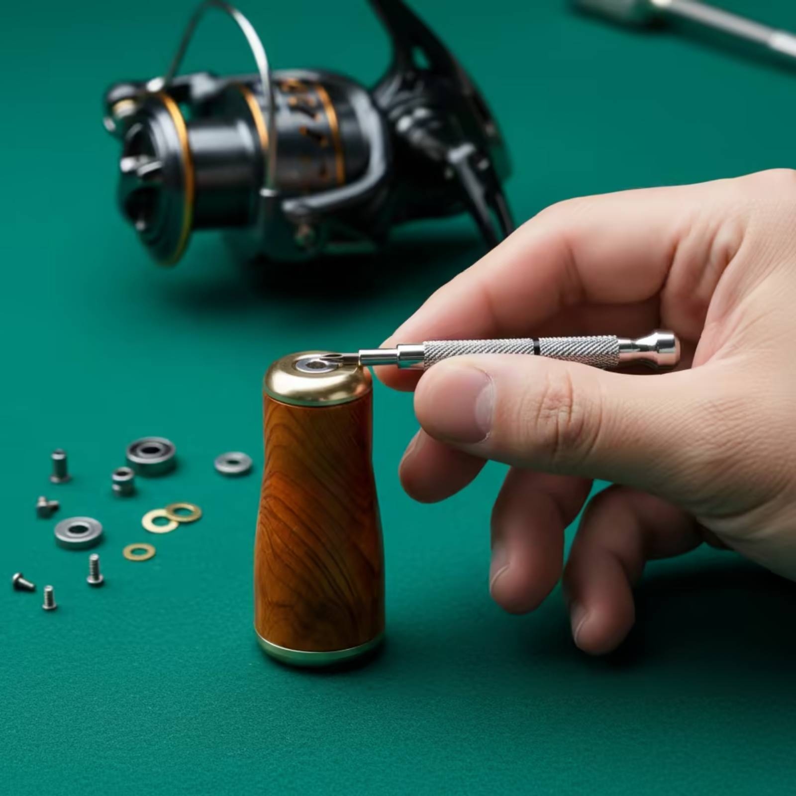 Fishing Reel Handle Knob Woode - مراجعة Reel Handle وسعره