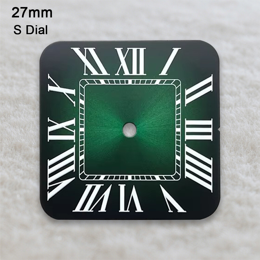 New 27mm S Logo Square Dial Fi - مراجعة Reel Case وسعره