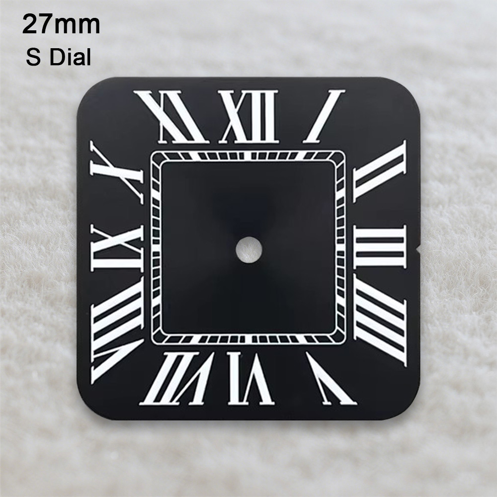 New 27mm S Logo Square Dial Fi - مراجعة Reel Case وسعره