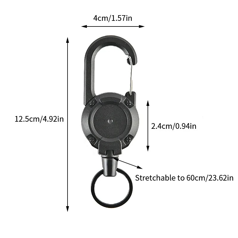Tactical Retractable Carabiner - مراجعة Conventional Reel وسعره