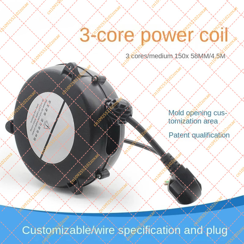 5M Automatic Power Cord Reel,  - مراجعة Electric Reel وسعره