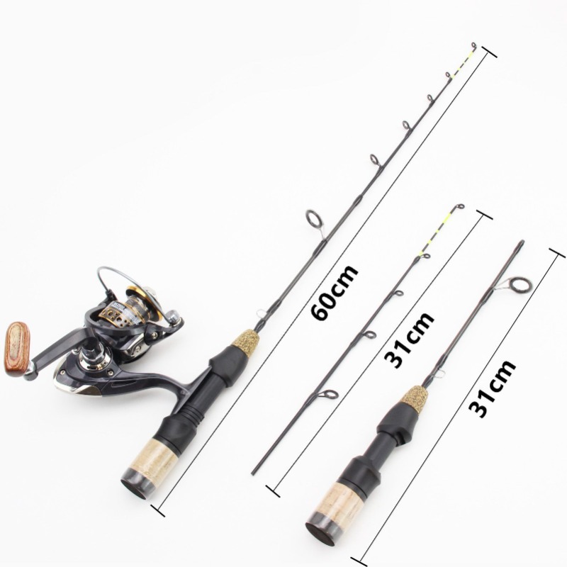 60cm 2 Tips Rod Reel Combos Wi - مراجعة Ice Fishing Reel وسعره