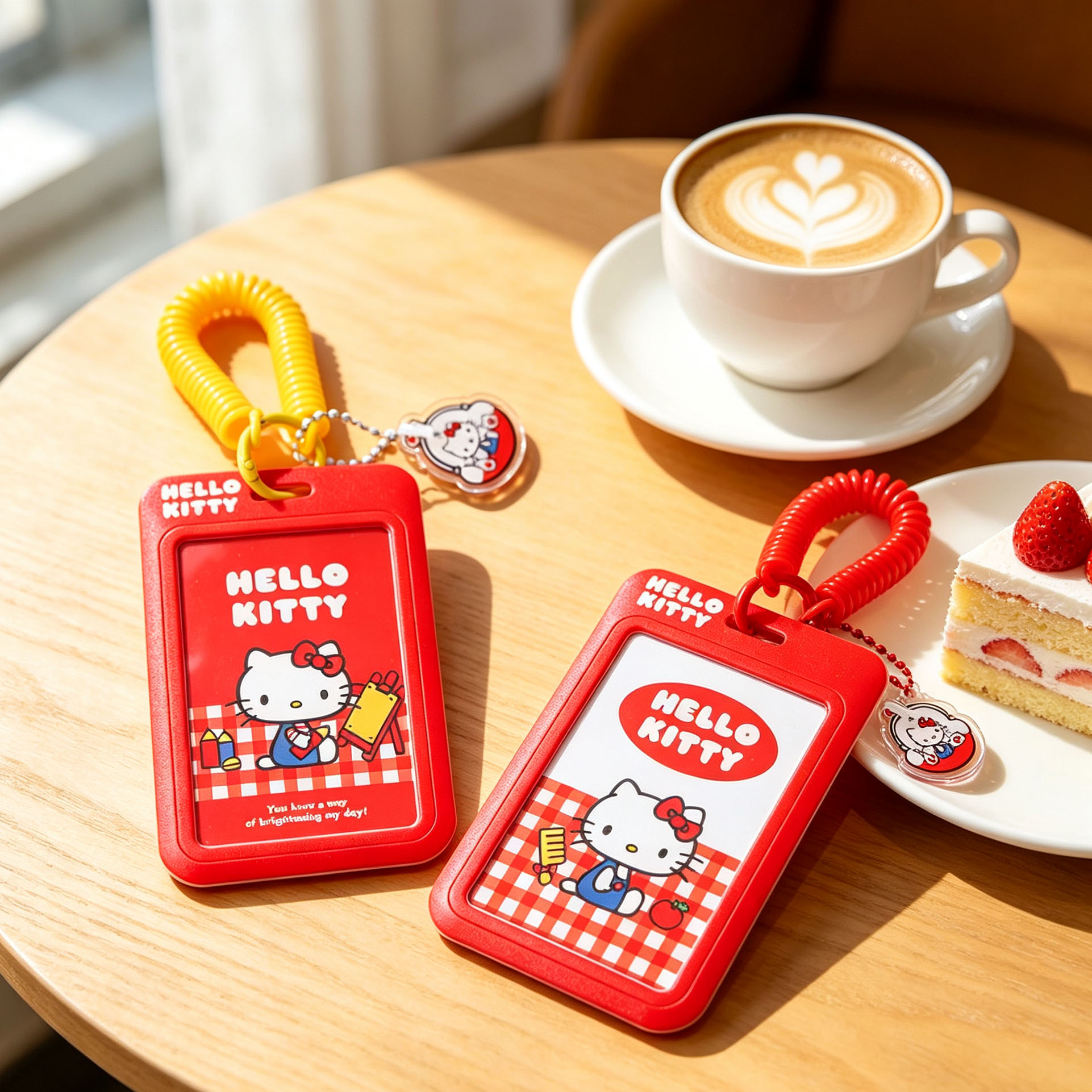 Hello Kitty Slide ID Tag Name  - مراجعة Reel Case وسعره