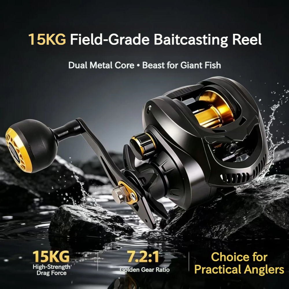 7.2:1 Heavy Duty Baitcasting R - مراجعة Trolling Reel وسعره