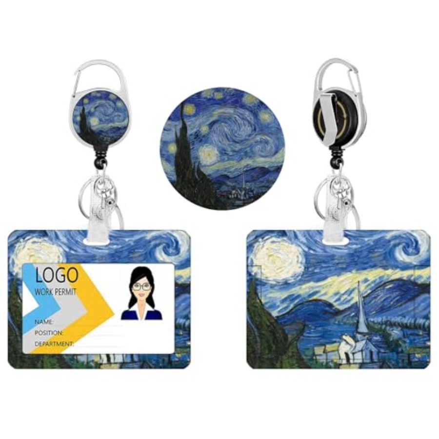 2 Pack ID Badge Holder with Re - مراجعة Reel Oil وسعره