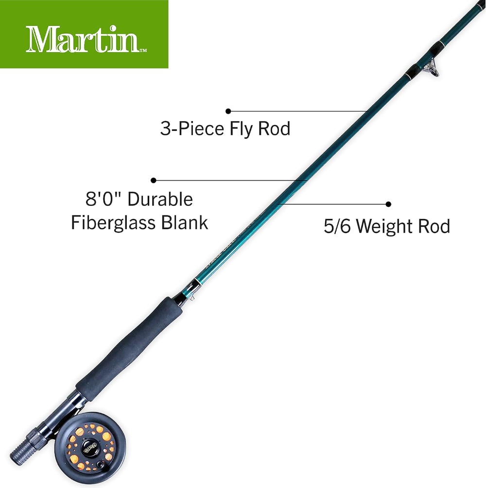 Complete Fly Fishing Kit - 8ft - مراجعة Fly Reel وسعره