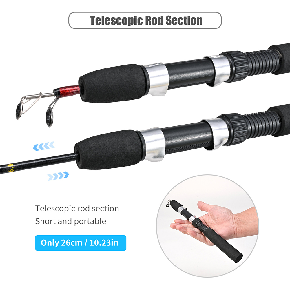 1 Set Fishing Rod With Fishing - مراجعة Ice Fishing Reel وسعره