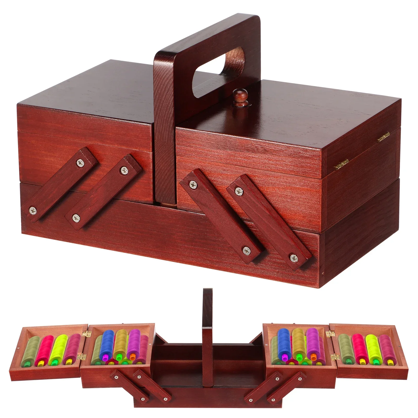 Expandable Sewing Thread Box W - مراجعة Reel Case وسعره