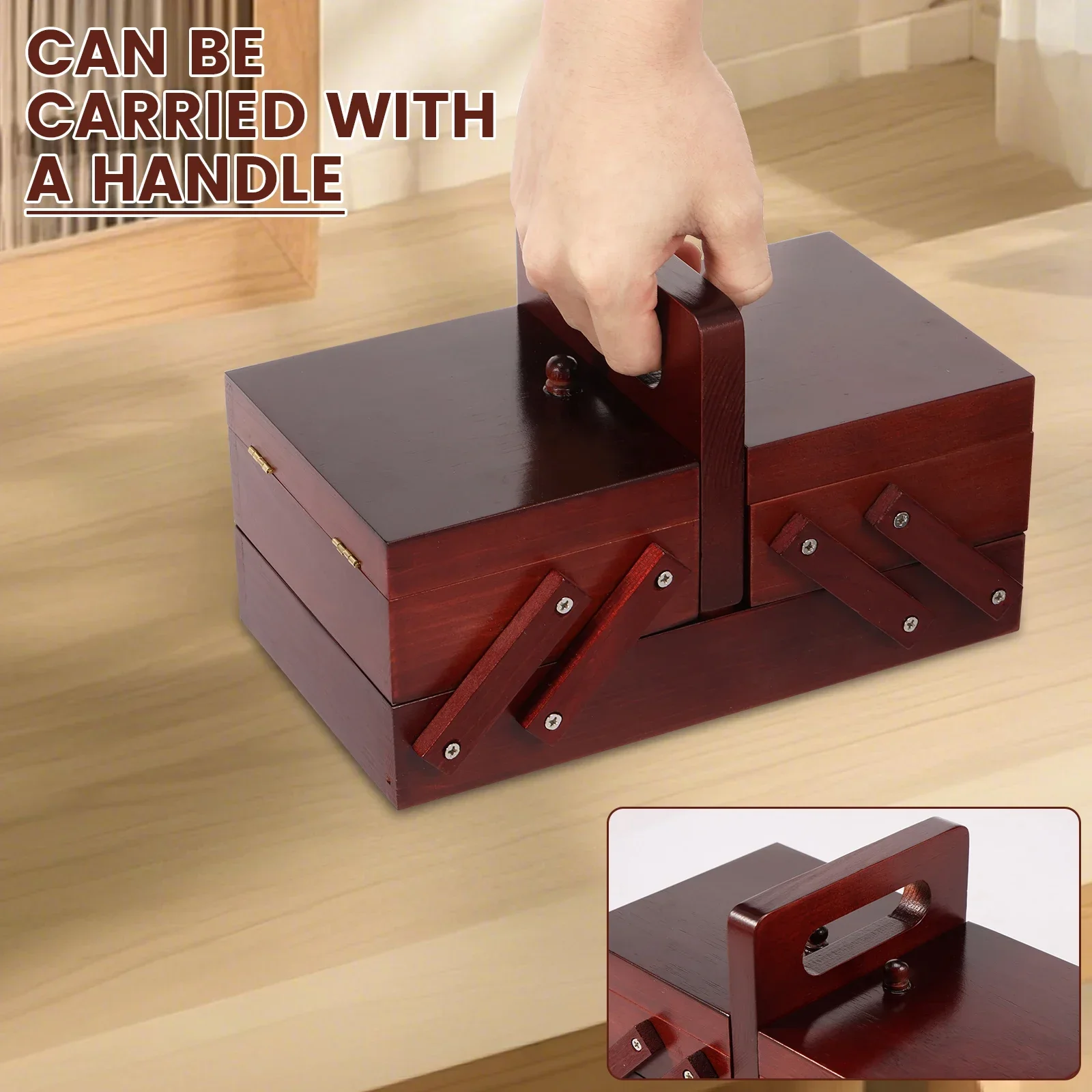 Expandable Sewing Thread Box W - مراجعة Reel Case وسعره