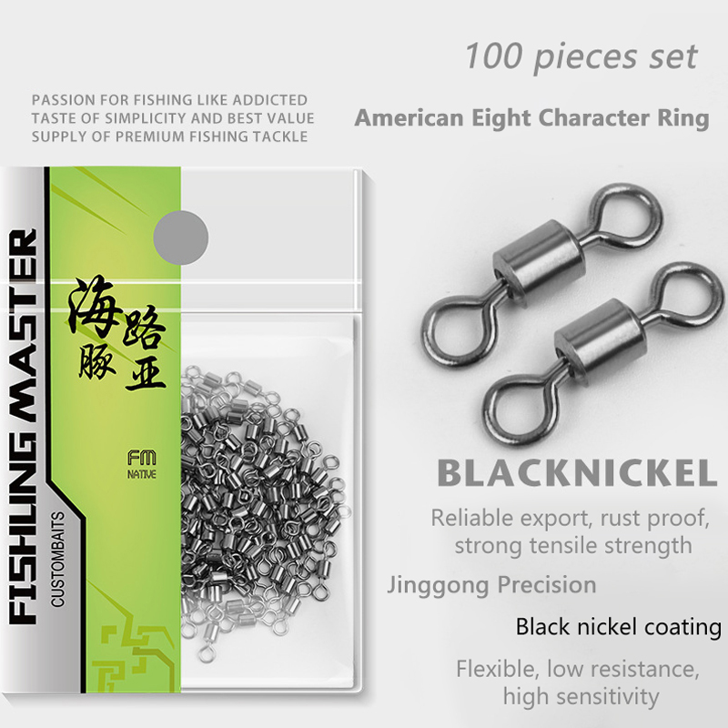 ★▲100Pcs Fishing Swivels Stain - مراجعة Baitcasting Reel وسعره