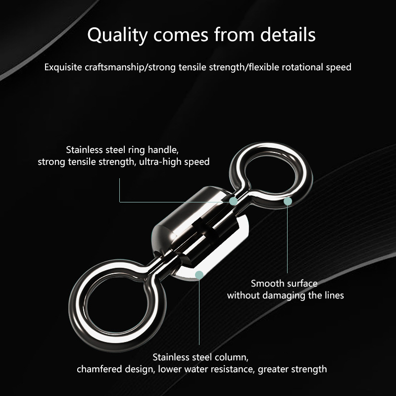 ★▲100Pcs Fishing Swivels Stain - مراجعة Baitcasting Reel وسعره